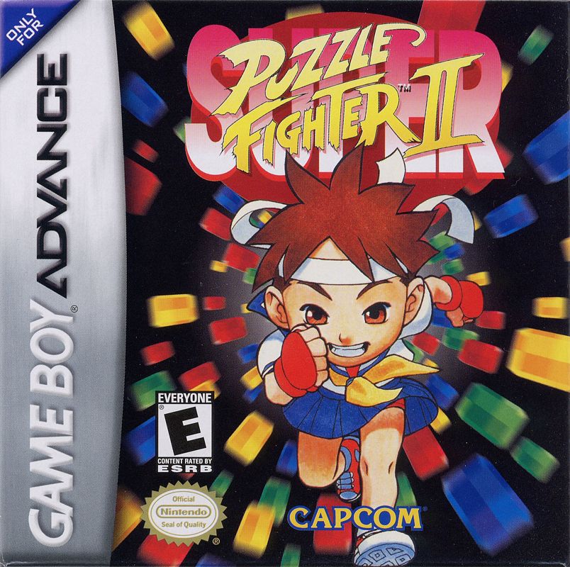 Super Puzzle Fighter 2 box art for GameBoy Advance